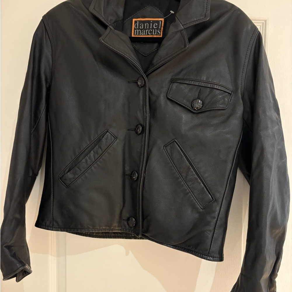 Vintage Black Leather Jacket